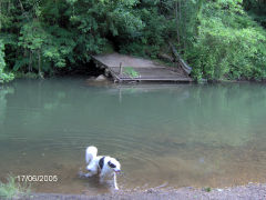 
Penrhos Brickworks, The ford to the claypits, June 2005